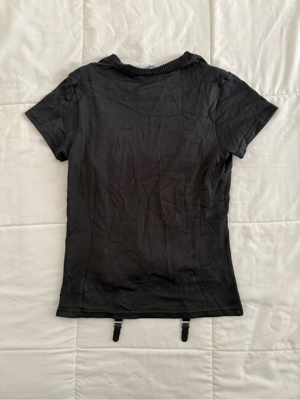 VAQUERA Ruffle Corset Overlay T-Shirt - Picture 7 of 7
